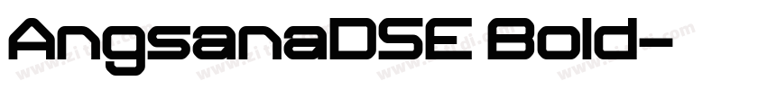 AngsanaDSE Bold字体转换